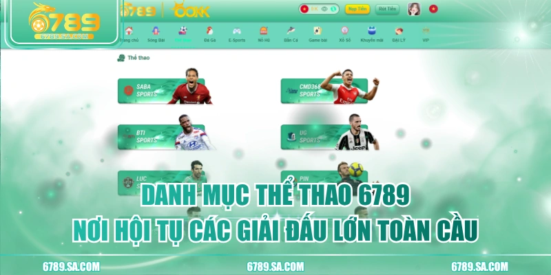 Danh Mục Thể Thao 6789 Nơi Hội Tụ Các Giải Đấu Lớn Toàn Cầu