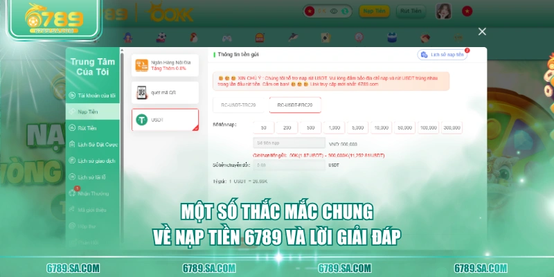 Một số thắc mắc chung về nạp tiền 6789 và lời giải đáp