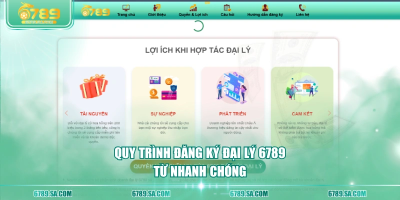 Quy trình đăng ký đại lý 6789 từ nhanh chóng