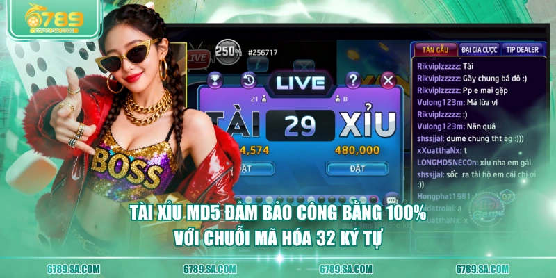 Tài Xỉu MD5 đảm bảo công bằng 100% với chuỗi mã hóa 32 ký tự