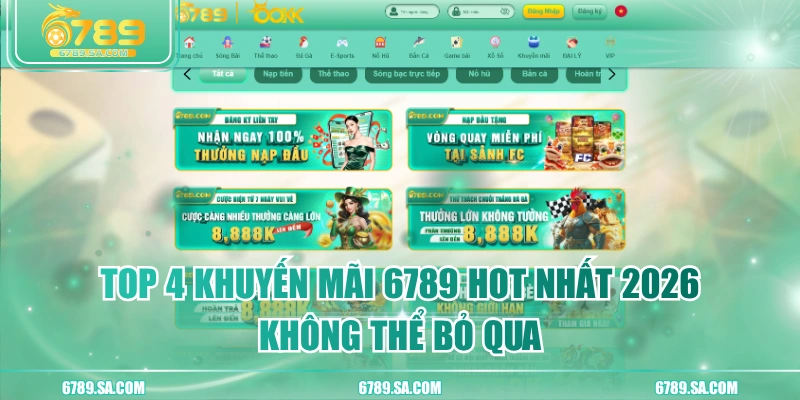 Top 4 Khuyến Mãi 6789 Hot Nhất 2026 Không Thể Bỏ Qua